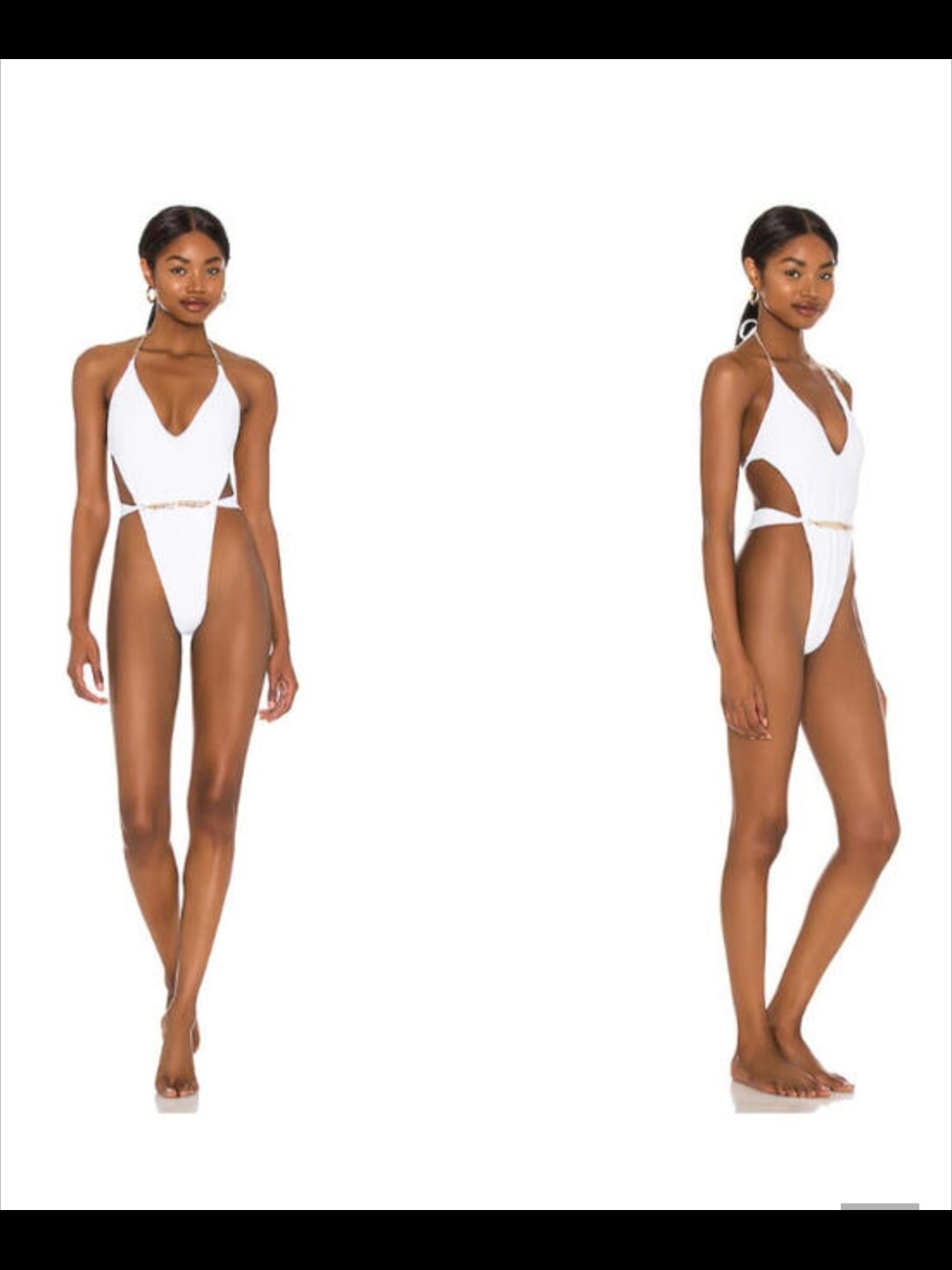 Beach Bunny Brooklyn White One-Piece Swimsuit MD Nwot